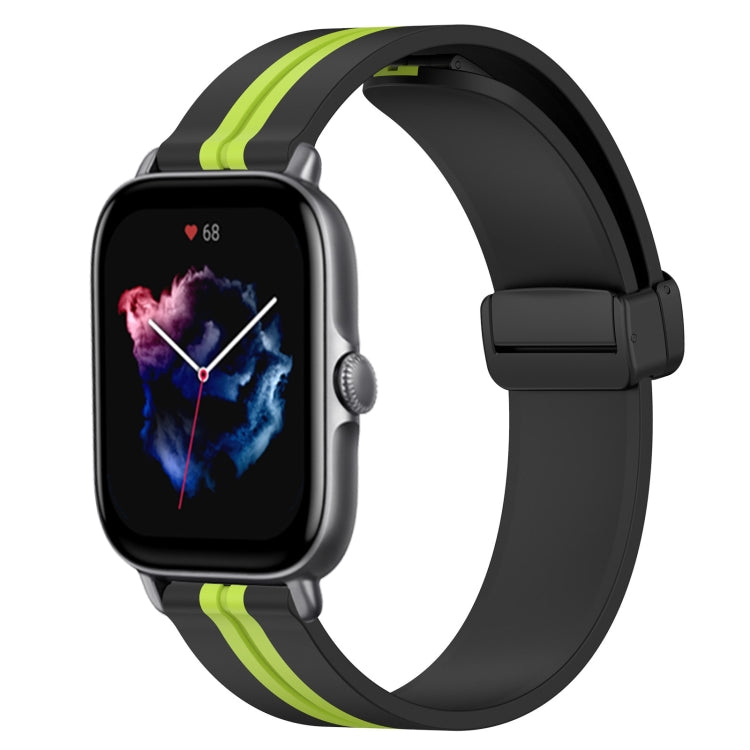 For Amazfit GTS 3 20mm Folding Magnetic Clasp Silicone Watch Band