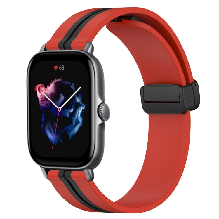 For Amazfit GTS 3 20mm Folding Magnetic Clasp Silicone Watch Band