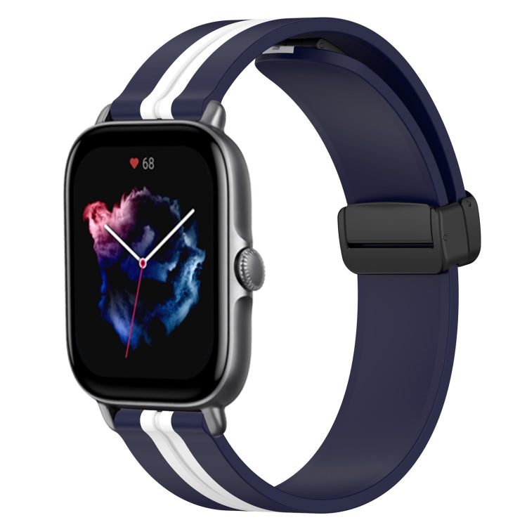 For Amazfit GTS 3 20mm Folding Magnetic Clasp Silicone Watch Band