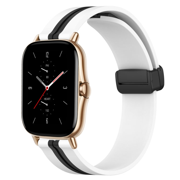 For Amazfit GTS 2 20mm Folding Magnetic Clasp Silicone Watch Band