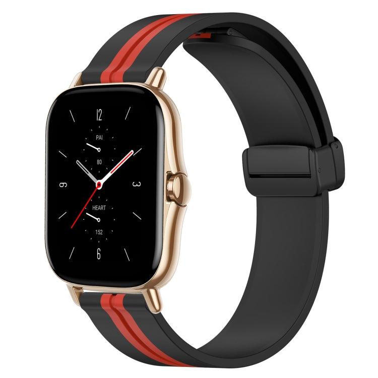 For Amazfit GTS 2 20mm Folding Magnetic Clasp Silicone Watch Band