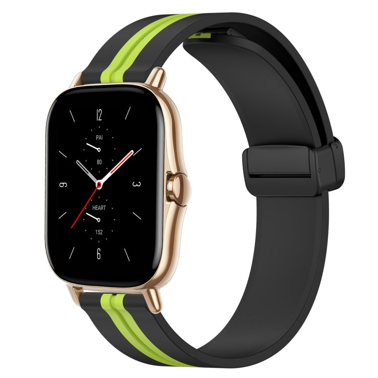 For Amazfit GTS 2 20mm Folding Magnetic Clasp Silicone Watch Band