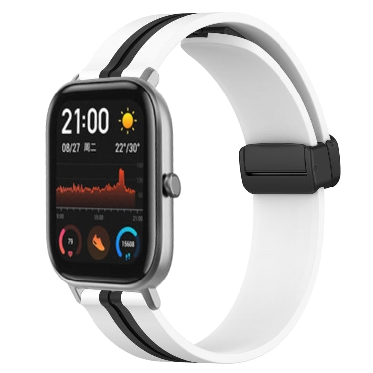 For Amazfit GTS 20mm Folding Magnetic Clasp Silicone Watch Band