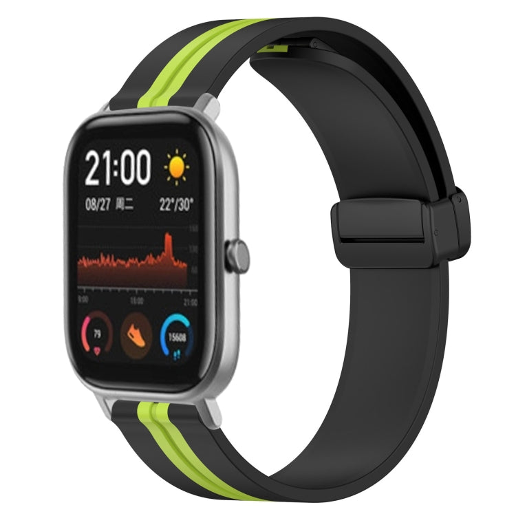 For Amazfit GTS 20mm Folding Magnetic Clasp Silicone Watch Band