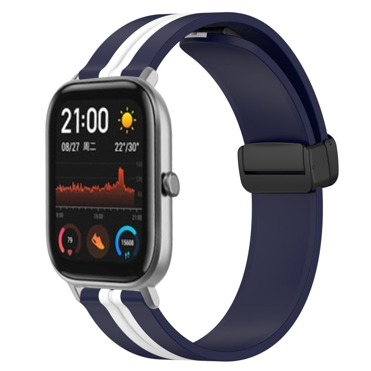 For Amazfit GTS 20mm Folding Magnetic Clasp Silicone Watch Band