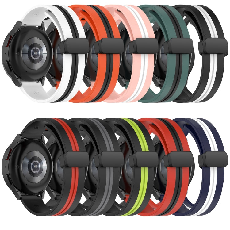 For Amazfit Pop 20mm Folding Magnetic Clasp Silicone Watch Band