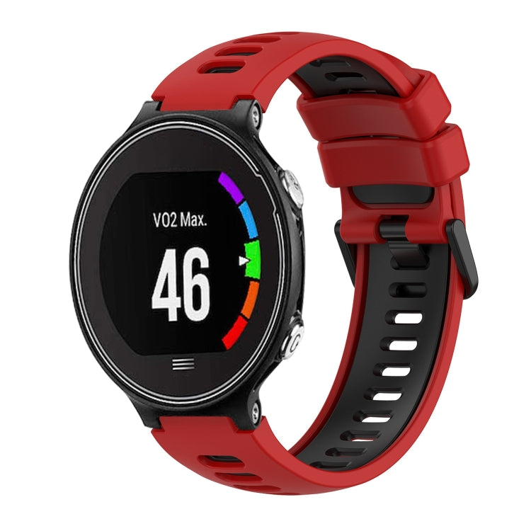For Garmin Forerunner 630 Two-Color Silicone Watch Band