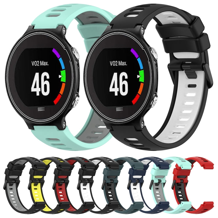 For Garmin Forerunner 630 Two-Color Silicone Watch Band