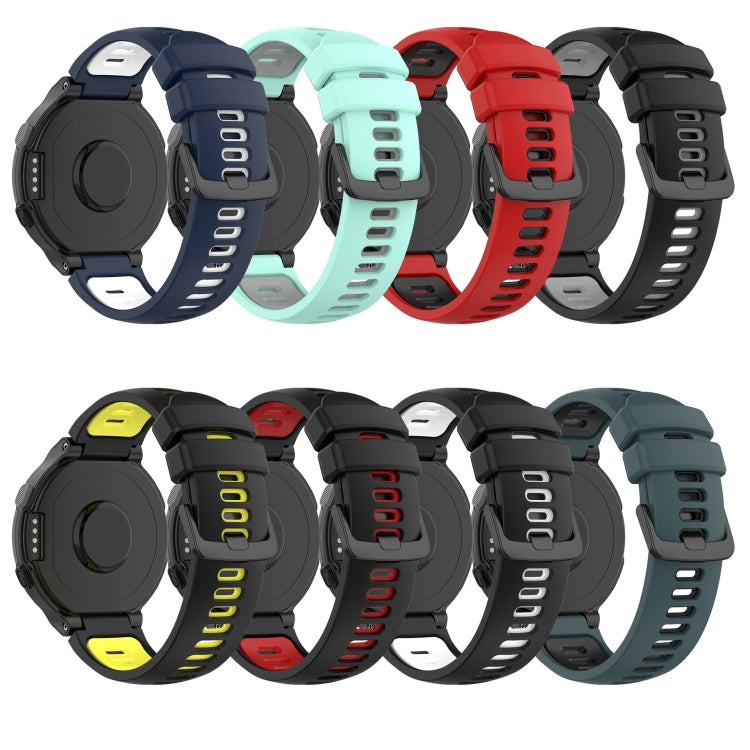 For Garmin Forerunner 630 Two-Color Silicone Watch Band