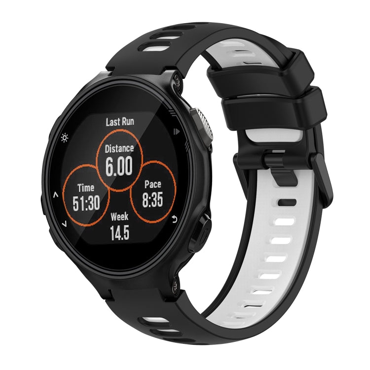 For Garmin Forerunner 735 / 735XT Two-Color Silicone Watch Band