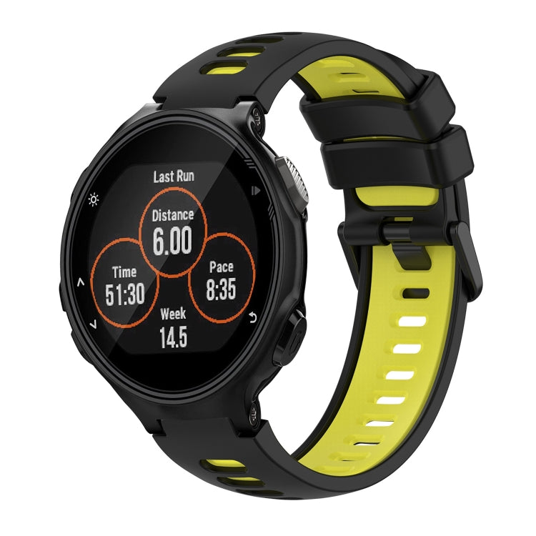 For Garmin Forerunner 735 / 735XT Two-Color Silicone Watch Band