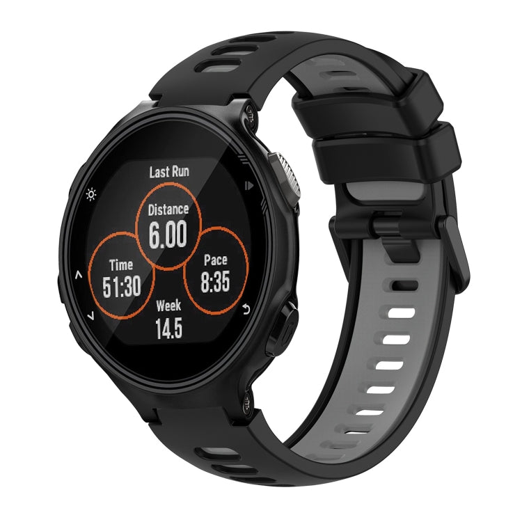 For Garmin Forerunner 735 / 735XT Two-Color Silicone Watch Band