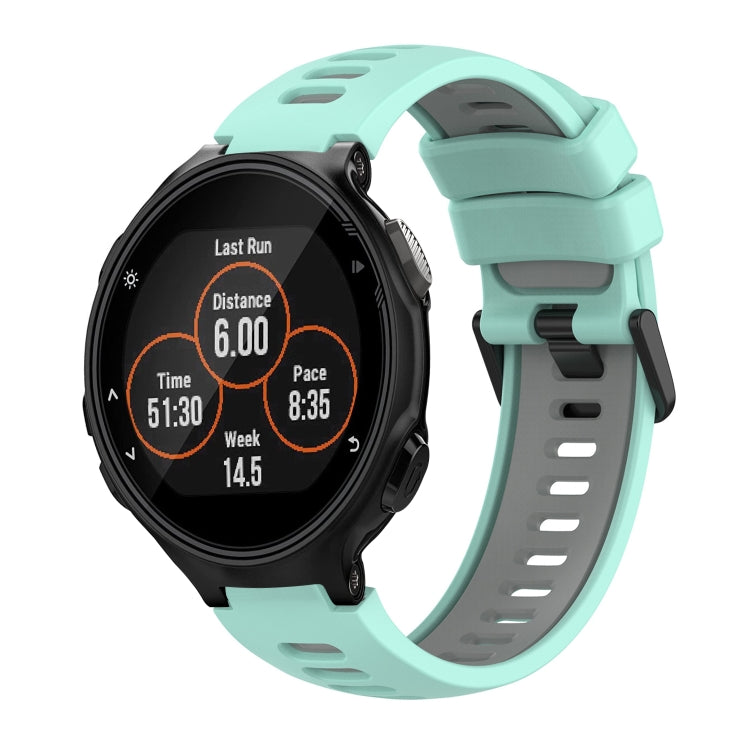 For Garmin Forerunner 735 / 735XT Two-Color Silicone Watch Band