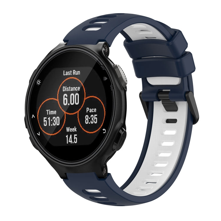 For Garmin Forerunner 735 / 735XT Two-Color Silicone Watch Band