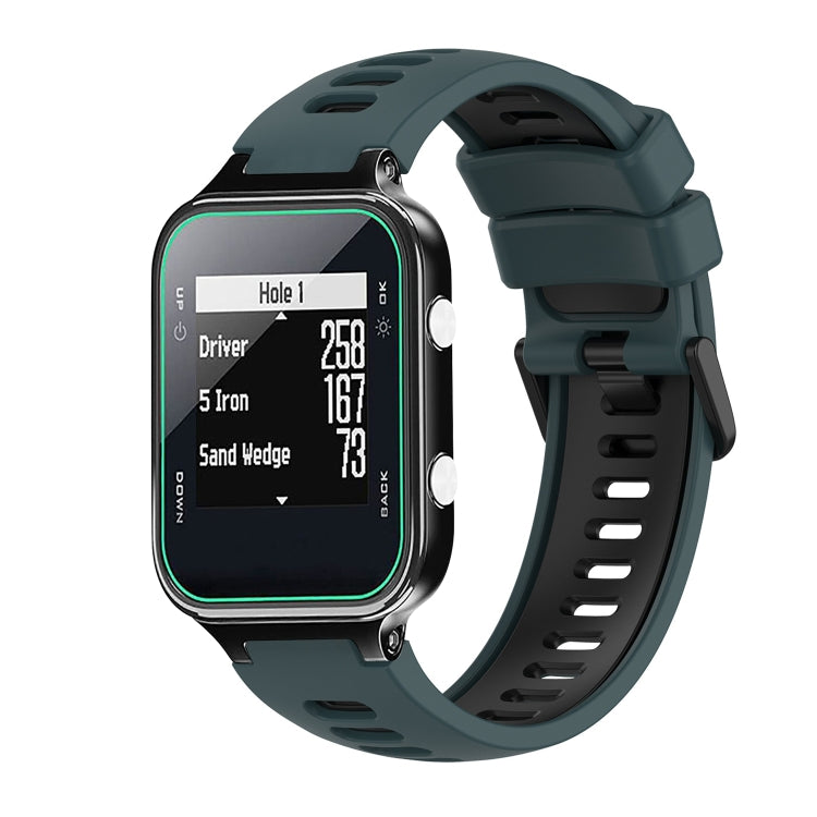 For Garmin Approach S20 Two-Color Silicone Watch Band
