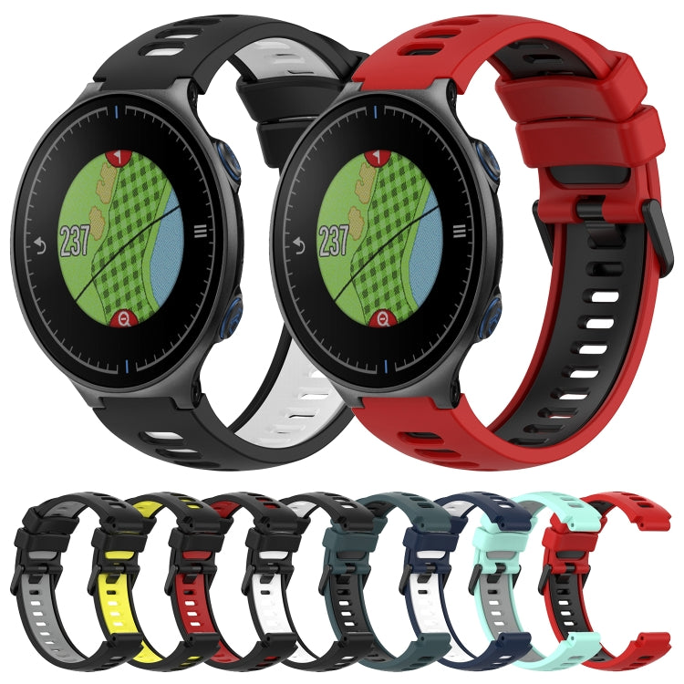 For Garmin Approach S5 Two-Color Silicone Watch Band