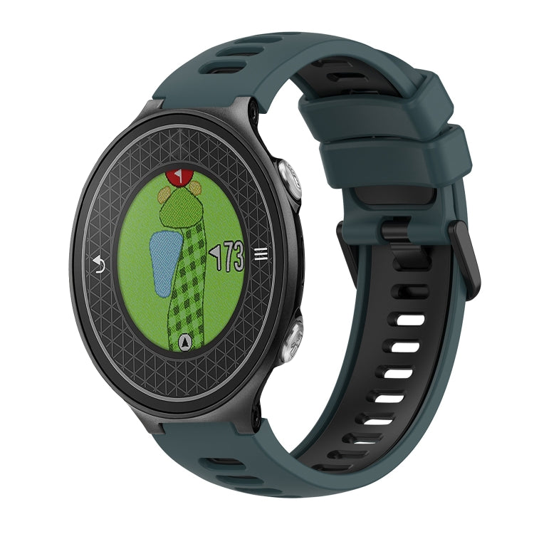 For Garmin Approach S6 Two-Color Silicone Watch Band