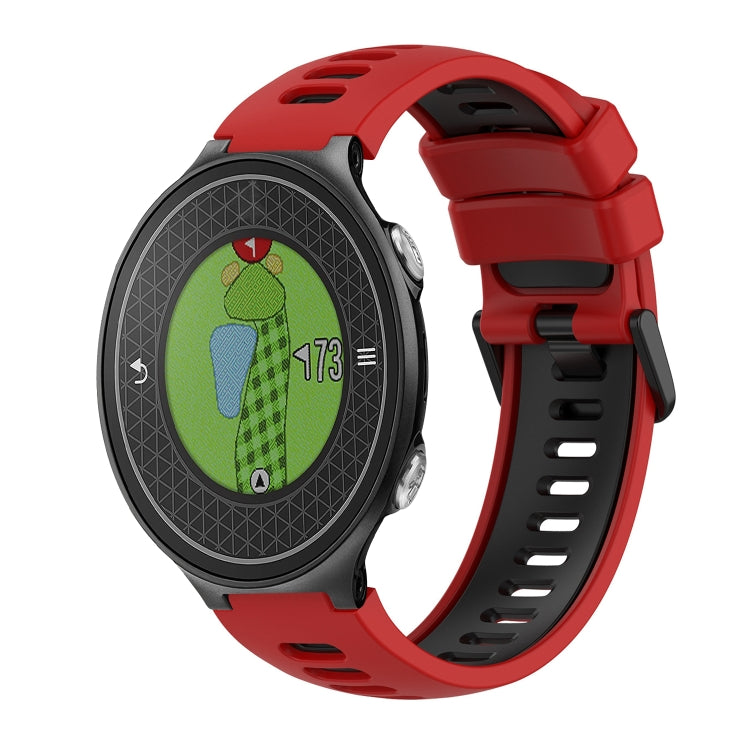 For Garmin Approach S6 Two-Color Silicone Watch Band