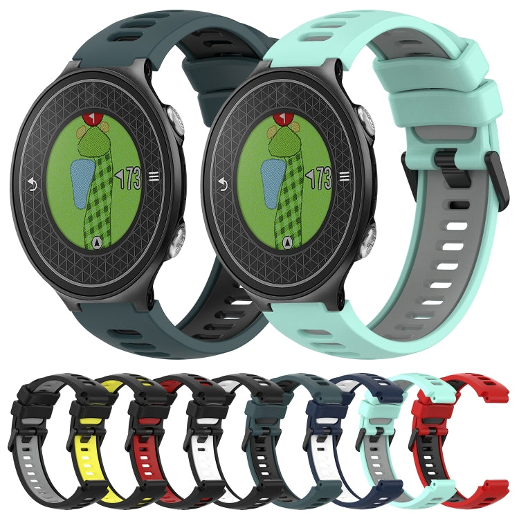 For Garmin Approach S6 Two-Color Silicone Watch Band