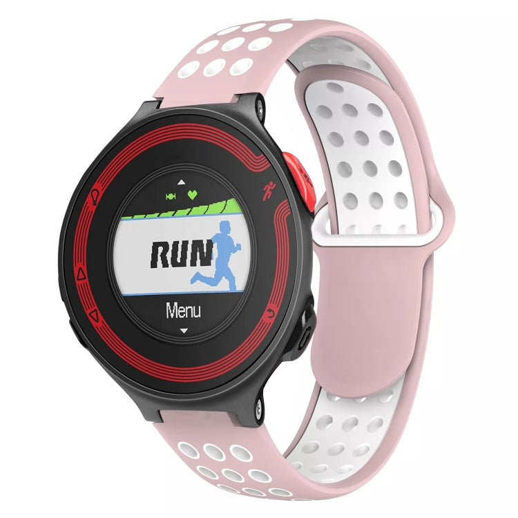 For Garmin Forerunner 220 Two-Color Punched Breathable Silicone Watch Band
