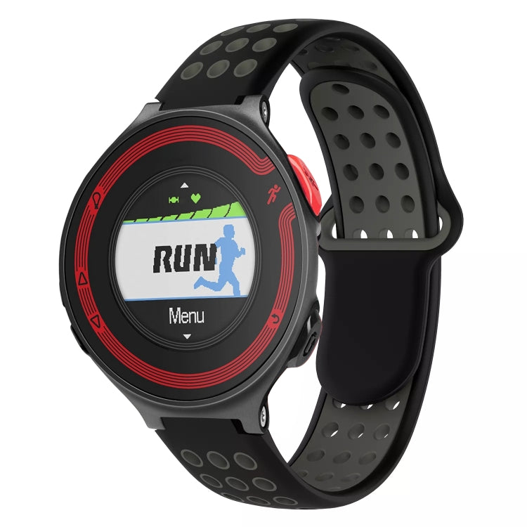 For Garmin Forerunner 220 Two-Color Punched Breathable Silicone Watch Band
