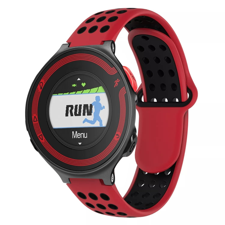 For Garmin Forerunner 220 Two-Color Punched Breathable Silicone Watch Band