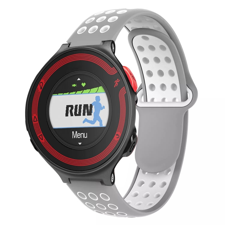 For Garmin Forerunner 220 Two-Color Punched Breathable Silicone Watch Band