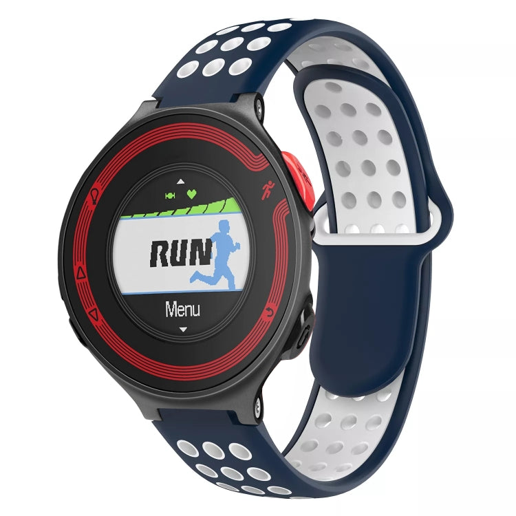 For Garmin Forerunner 220 Two-Color Punched Breathable Silicone Watch Band