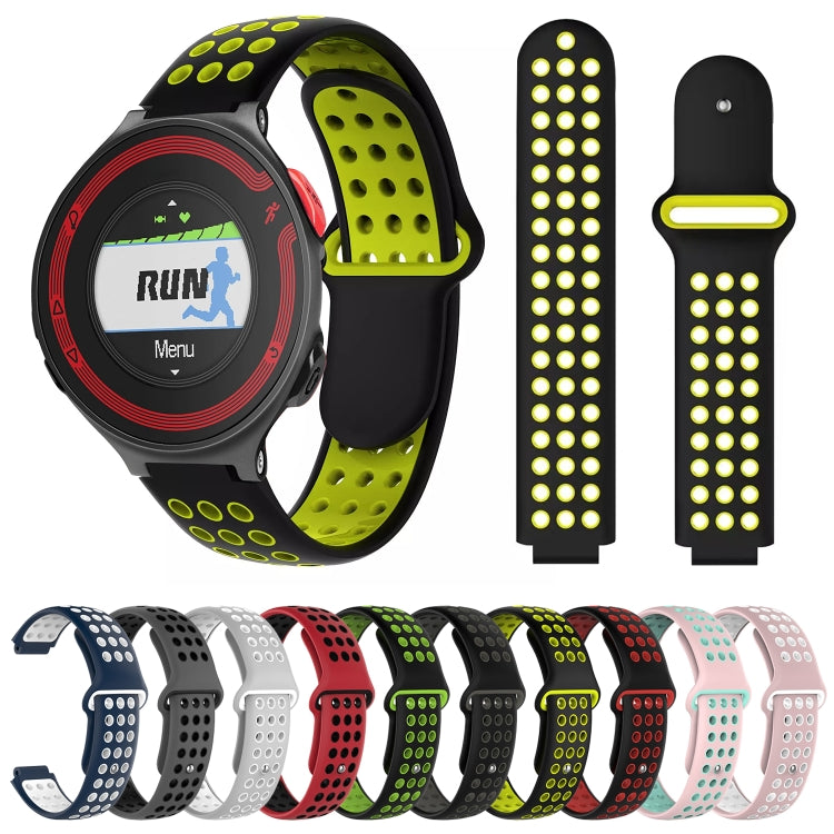 For Garmin Forerunner 220 Two-Color Punched Breathable Silicone Watch Band