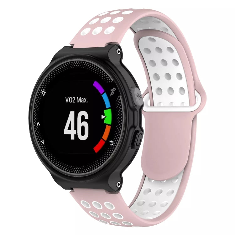 For Garmin Forerunner 230 Two-Color Punched Breathable Silicone Watch Band
