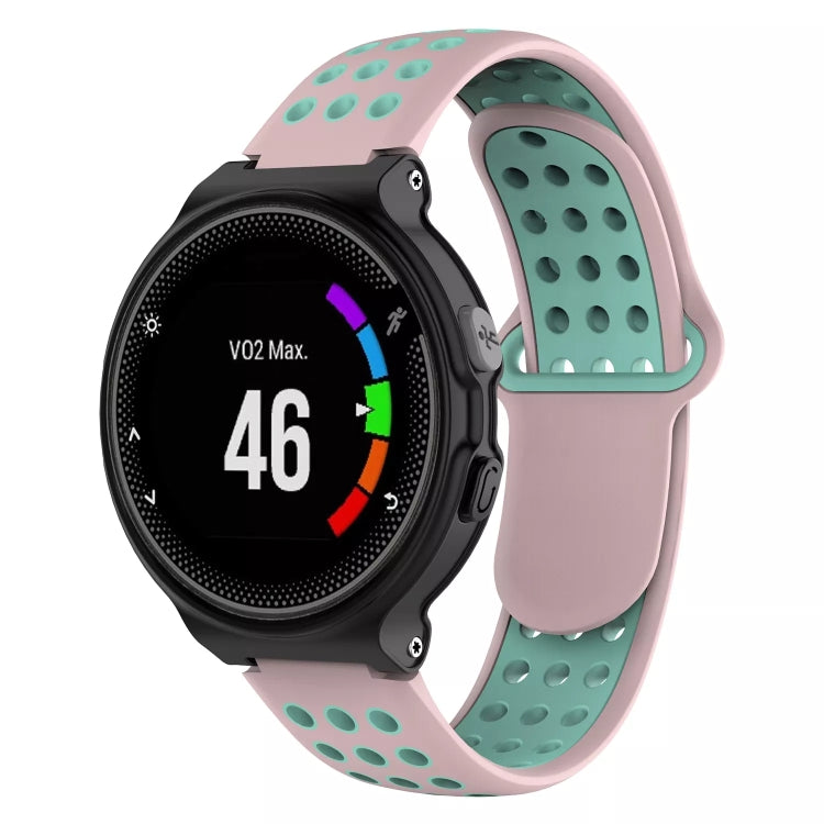 For Garmin Forerunner 230 Two-Color Punched Breathable Silicone Watch Band