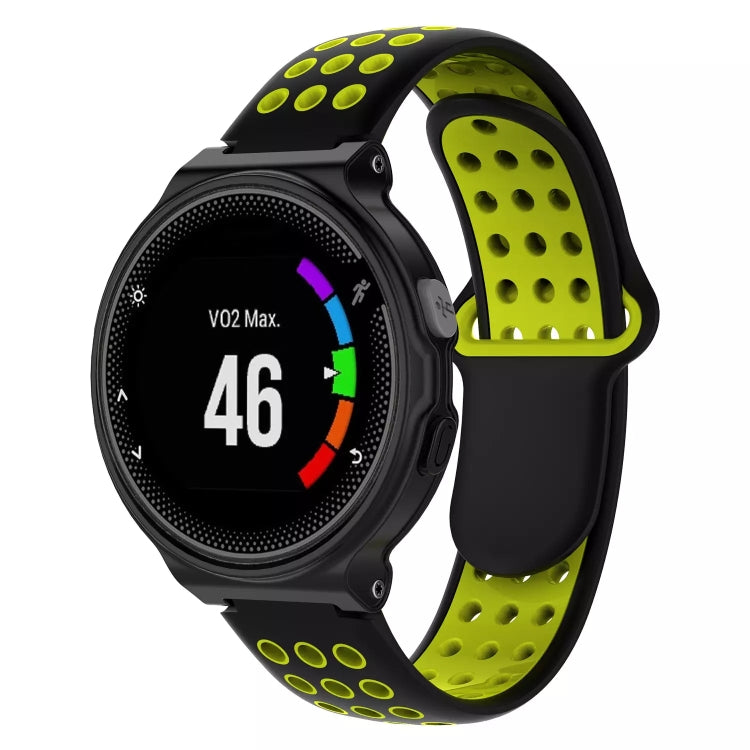 For Garmin Forerunner 230 Two-Color Punched Breathable Silicone Watch Band