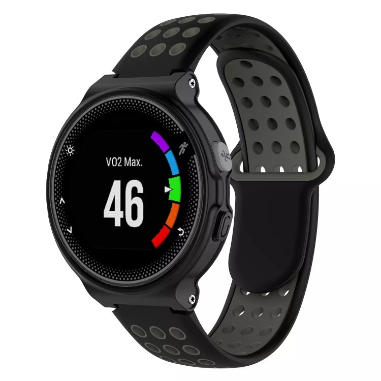For Garmin Forerunner 230 Two-Color Punched Breathable Silicone Watch Band