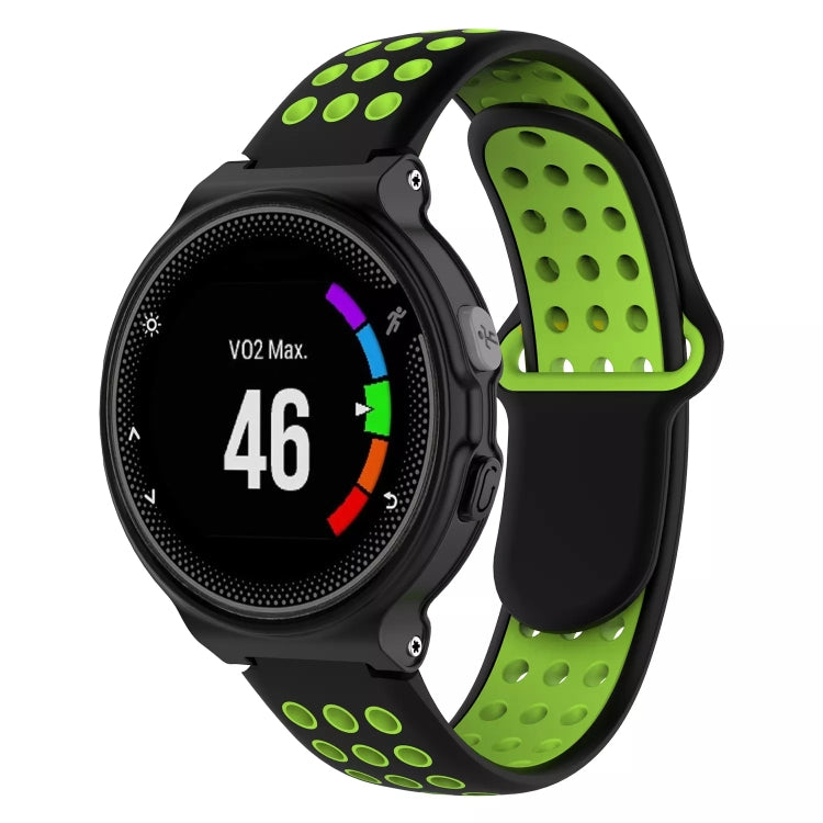 For Garmin Forerunner 230 Two-Color Punched Breathable Silicone Watch Band