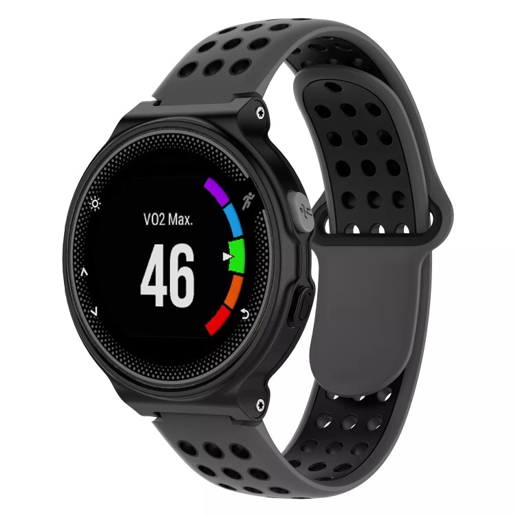 For Garmin Forerunner 230 Two-Color Punched Breathable Silicone Watch Band