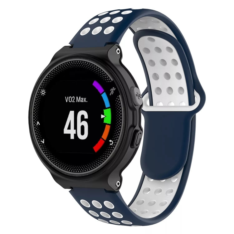 For Garmin Forerunner 230 Two-Color Punched Breathable Silicone Watch Band