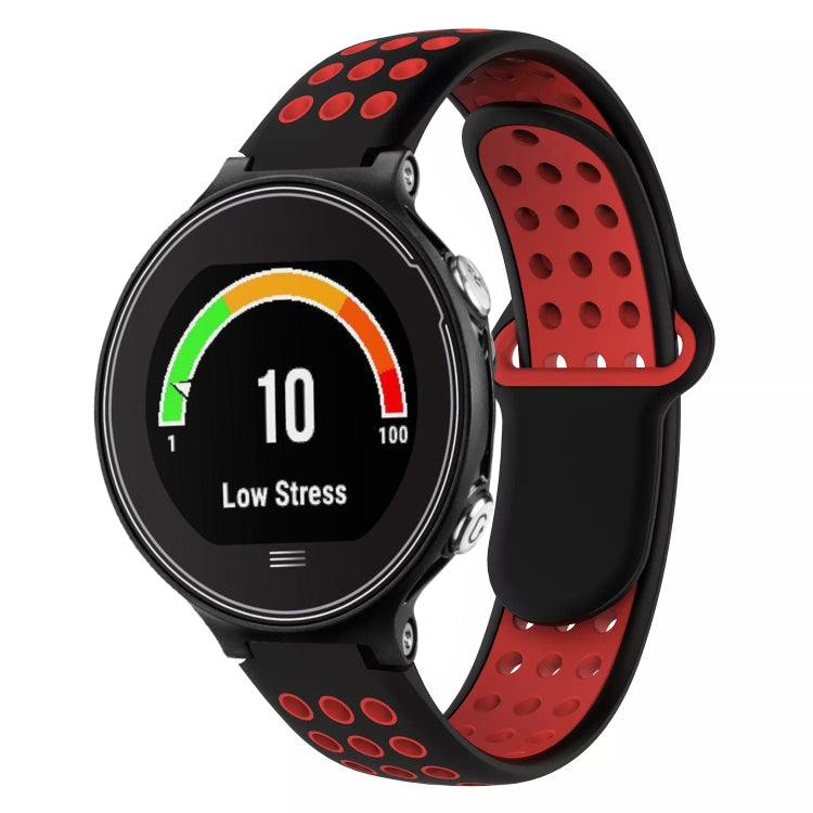 For Garmin Forerunner 630 Two-Color Punched Breathable Silicone Watch Band