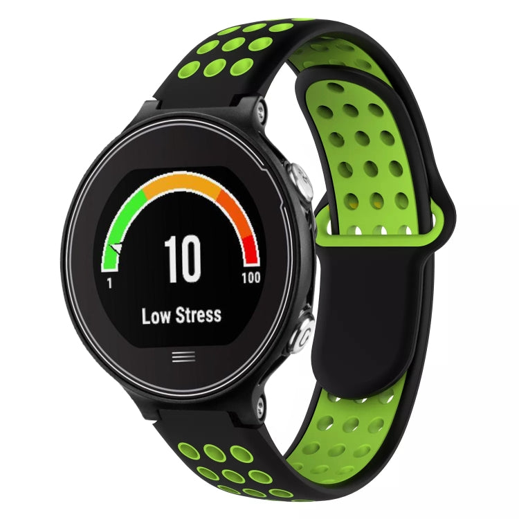 For Garmin Forerunner 630 Two-Color Punched Breathable Silicone Watch Band