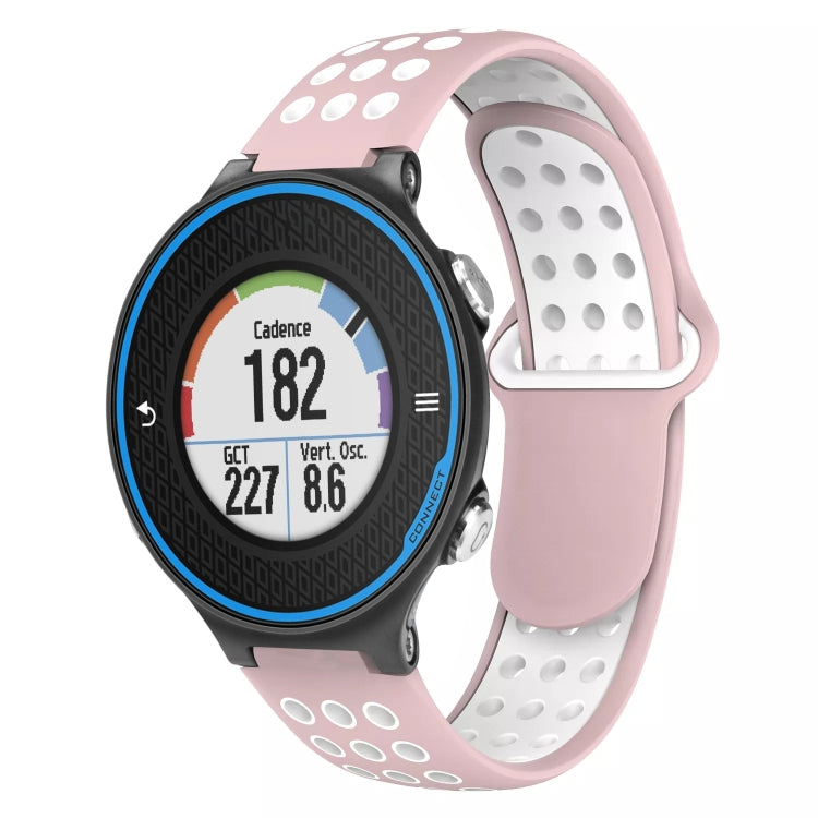 For Garmin Forerunner 620 Two-Color Punched Breathable Silicone Watch Band
