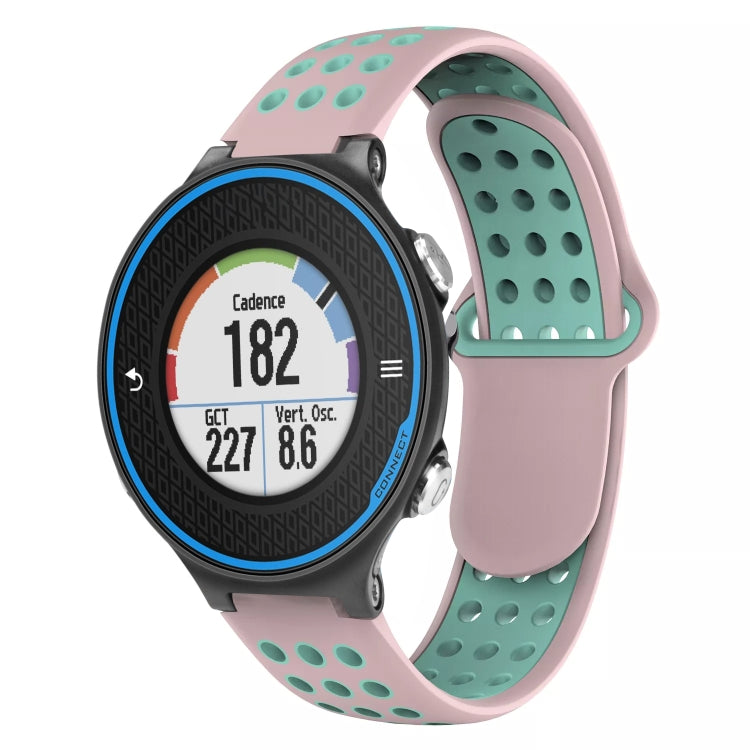 For Garmin Forerunner 620 Two-Color Punched Breathable Silicone Watch Band