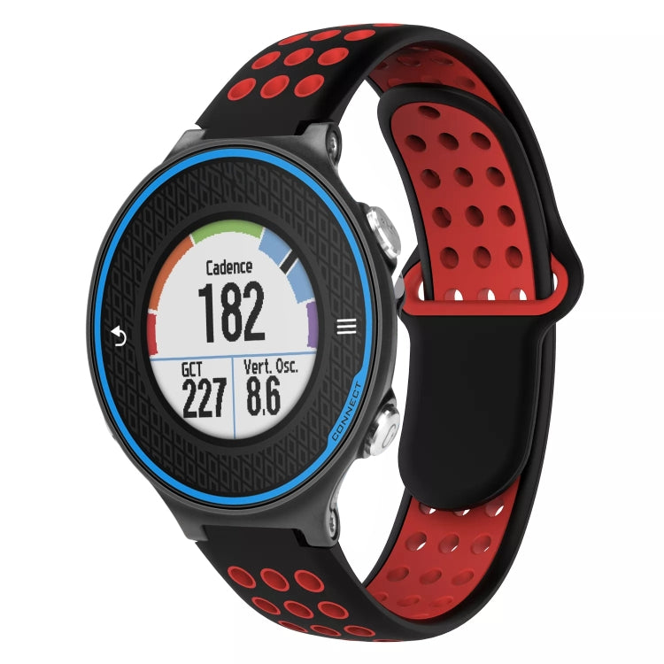 For Garmin Forerunner 620 Two-Color Punched Breathable Silicone Watch Band