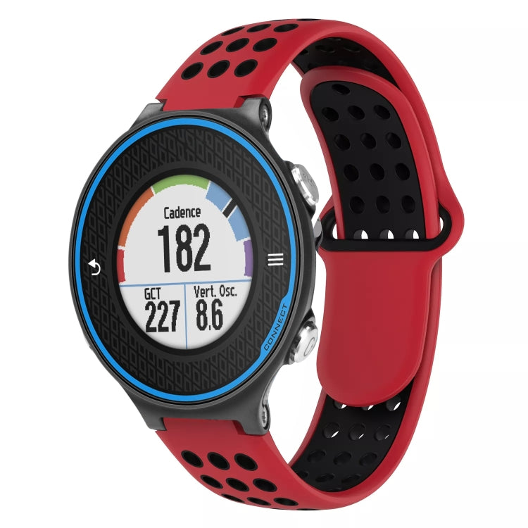 For Garmin Forerunner 620 Two-Color Punched Breathable Silicone Watch Band