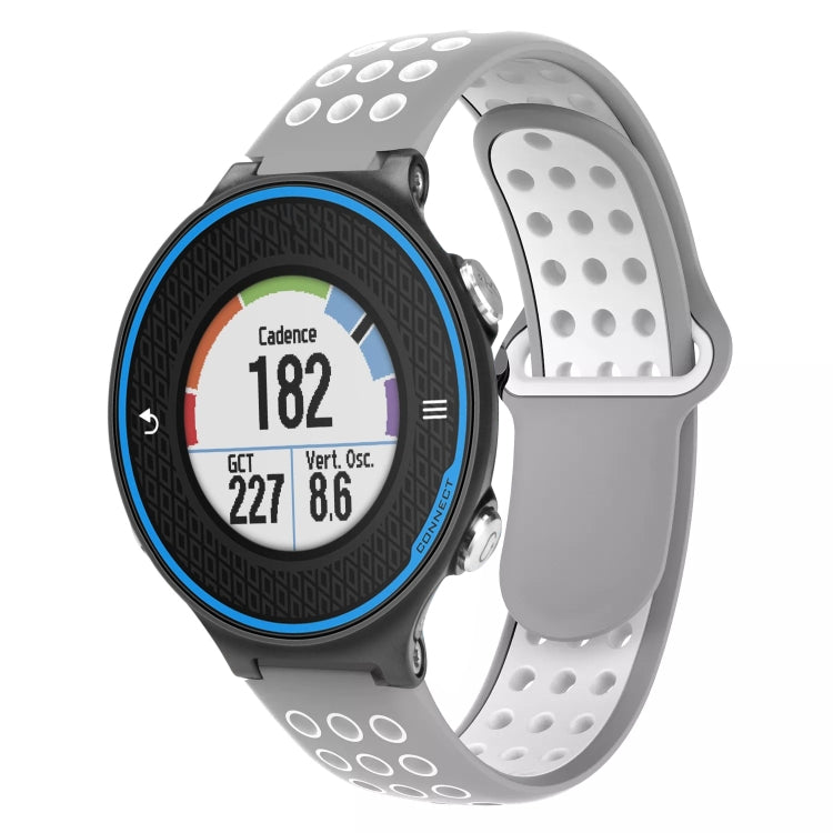 For Garmin Forerunner 620 Two-Color Punched Breathable Silicone Watch Band