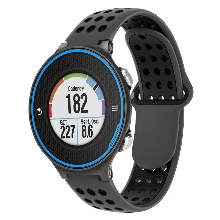 For Garmin Forerunner 620 Two-Color Punched Breathable Silicone Watch Band