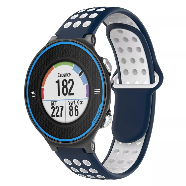 For Garmin Forerunner 620 Two-Color Punched Breathable Silicone Watch Band