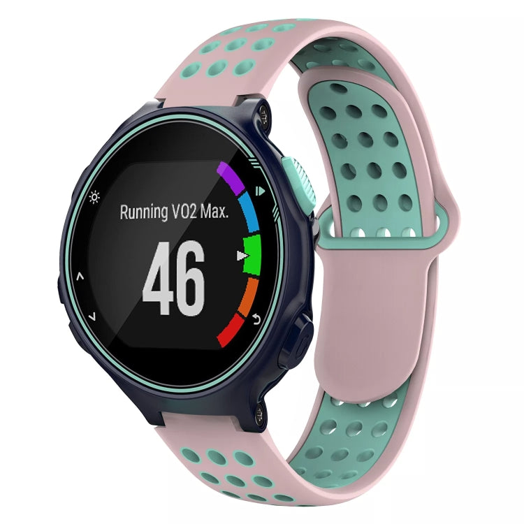 For Garmin Forerunner 735 / 735XT Two-Color Punched Breathable Silicone Watch Band