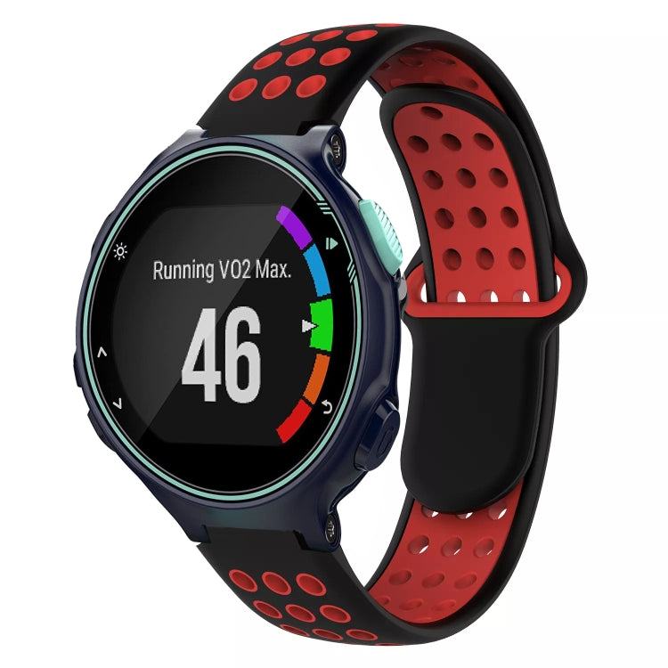 For Garmin Forerunner 735 / 735XT Two-Color Punched Breathable Silicone Watch Band