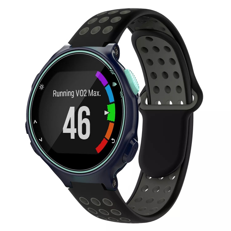 For Garmin Forerunner 735 / 735XT Two-Color Punched Breathable Silicone Watch Band