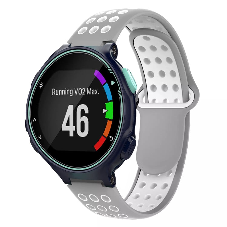 For Garmin Forerunner 735 / 735XT Two-Color Punched Breathable Silicone Watch Band