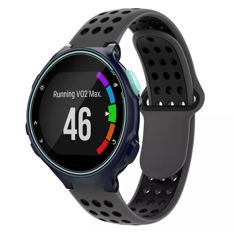 For Garmin Forerunner 735 / 735XT Two-Color Punched Breathable Silicone Watch Band